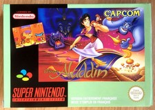ALADDIN - BOÎTE VIDE 100% ORIGINALE SUPER NINTENDO SNES PAL FRA - Très Bon état