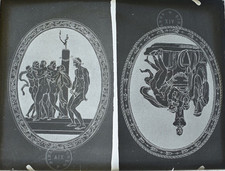 FEMMES NUES 1920 PLAQUE VERRE