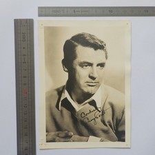 Cary Grant signed vintage