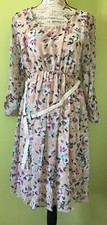 NWT PinkBlush Beige Chiffon