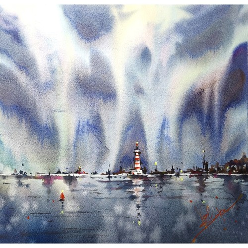 Peinture originale aquarelle