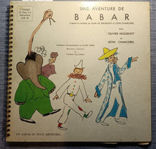 Livre-Disque - UNE AVENTURE DE BABAR 1 DISQUE 33 Tours 25 Cms