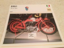 Carte moto Borgo 500 cm3 Sport 1922 collection Atlas Italie