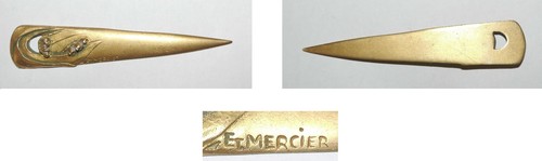 Coupe papier bronze art
