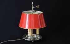 Lampe bouillotte Métal argenté XIXe / Desk, side table lamp Silver plated metal