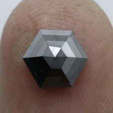 1 pièce diamant noir naturel