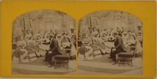 Scène de genre Mode Artistique Robe France Photo Stereo Vintage Albumine c1865