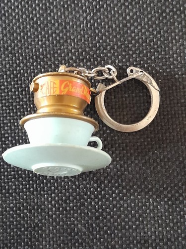 Porte clés ancien - café, grand