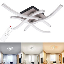 Plafonnier Lustre de Plafond Lumière Pour Salon Lampe Suspendue Télécommande