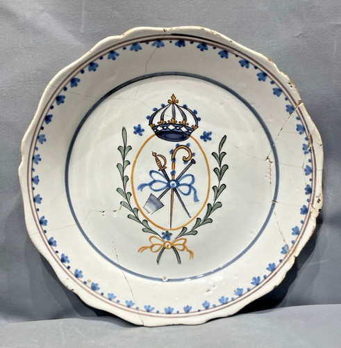 Nevers assiette faïence - nevers,