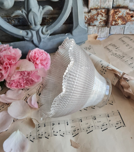 Ancienne tulipe verre lampe - tulipe,