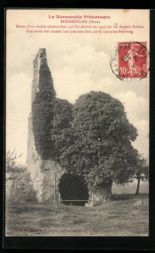 Cpa bonsmoulins restes un - bonsmoulins,, d´un