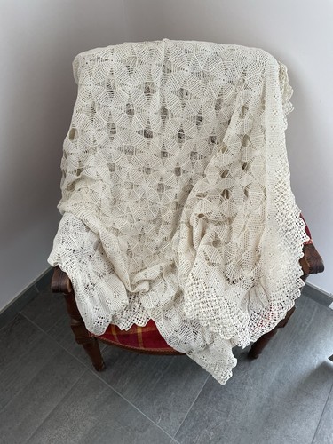Dessus lit ancien coton - de, en