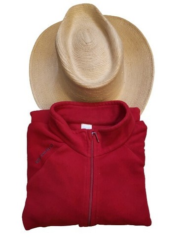 Sweat polaire rouge - sweat,