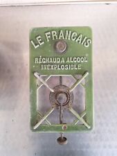 ANCIEN RÉCHAUD À ALCOOL LE FRANÇAIS FONTE ÉMAILLÉE STOVE SCOUT CAMPING