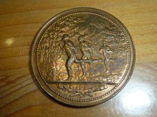 Médaille bronze course à - en, bronze,