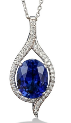 Pendentif saphir diamant - saphir,