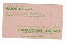 BUVARD ancien - NAIODINE suractivée A et B - LABORATOIRES JACQUES LOGEAIS PARIS