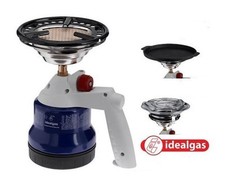 Réchaud De Camping Idealgas FSSTOC À Cartouche Kit Avec Grille Et Parabole Dif