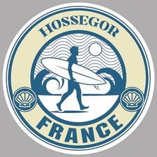 AUTOCOLLANT HOSSGOR SURF LES