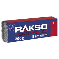 Laine dacier grossiere 5, 200g, lisse le bois, enlève saleté sur carreaux/sol...