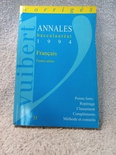 Annales Baccalaureat 1994 Français....1888