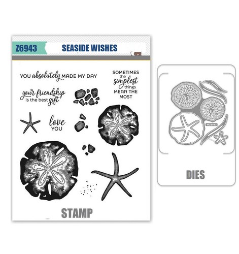 Seaside wishes stamps - wishes,
