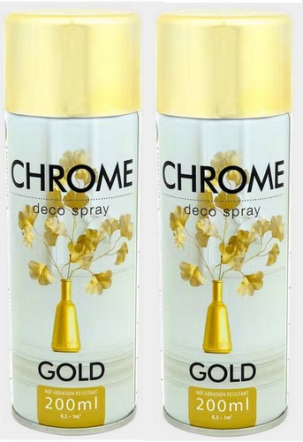 Bombes peinture chrome or - peinture,