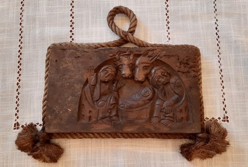 Bas relief bois - bois, sculpté