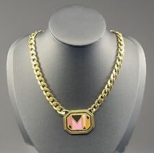 Collier Michaela Frey  -Vintage  - Émaillé Art Déco Revival  - Années 80