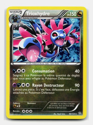 Carte pokémon trioxhydre - carte,