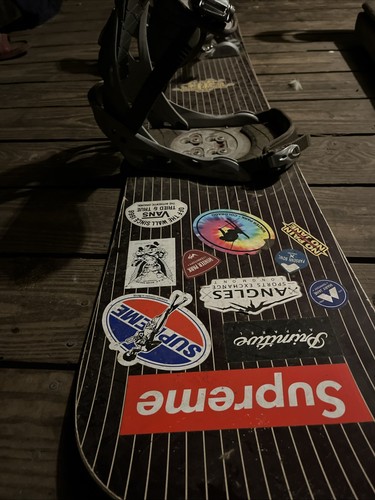 Snowboard with bindings - snowboard,