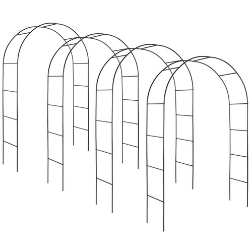 Arche jardin métal - métal, vert