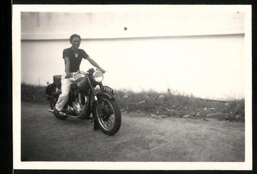 Photographie moto bsa gars - photographie,
