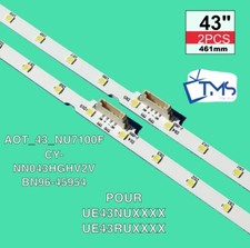 KIT LED (2 PCS) - AOT_43_NU7100 - Pour TV SAMSUNG UE43NU7025 UE43NU7125