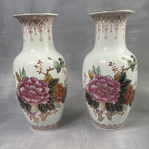 Asie paire vase porcelaine - de,