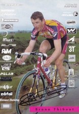 CYCLISME carte cycliste BRUNO THIBOUT équipe JEAN DELATOUR signée