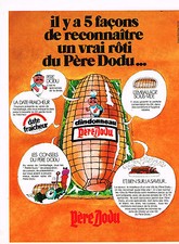 PUBLICITE  1973   PERE DODU
