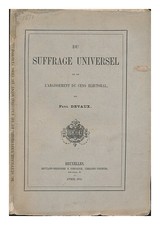 DEVAUX, PAUL Du Suffrage
