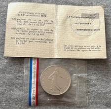 France. 5 Fr 1979 Piefort. TRES RARE. Tirage 300 Pieces