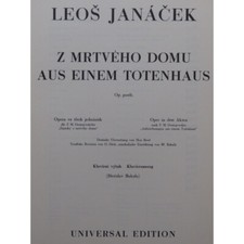 JANACEK Leos Z Mrtvého Domu aus Einem Totenhaus Opéra Chant Piano 1967