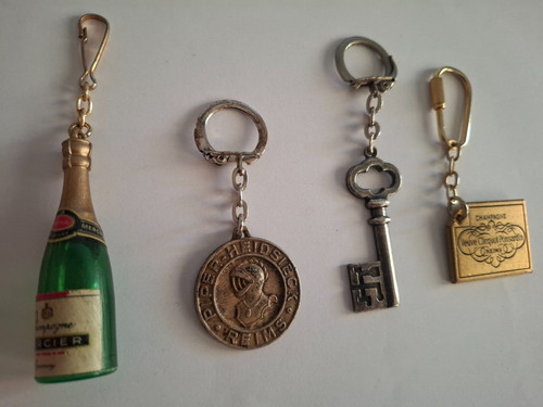 Lot porte clés - de, champagne