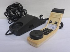 Ancien Téléphone Avec Touches Téléphone Mural Beige Plastique Kfeap 380-2