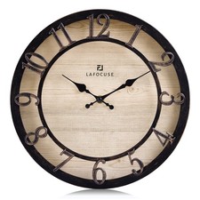 30cm Horloge Murale Chiffres 3D Vintage, Silencieuse Pendule Murale Rustique ...