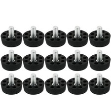 Table Chaise 8 pieds réglables Base trous noir M8 x 10mm 15pcs