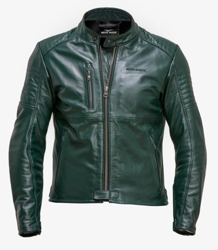 Veste cuir vert - en, guzzi