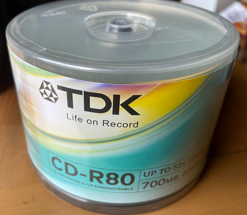Rom tdk vierges - tdk, cd-r80