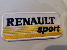 Patch Écusson Thermocollant Brodé Renault Sport Vintage L 10 Cm H  4CM 