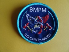 écusson sapeur-pompier écusson du bmpm du cis saint-julien nouveau centre de sec