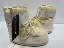 Moon Boot Icon Low Nylon Crème EU 33/35 – Bottes Après-Ski Enfant Unisex